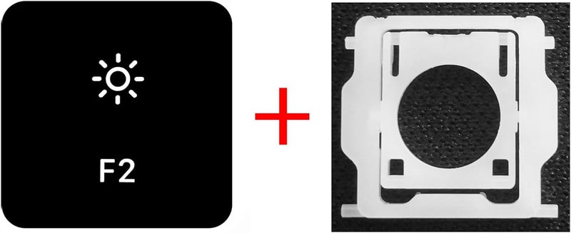 GRMTRV Replacement Individual Key Cap Hinge for MacBook Air 13'' 15'' M3 M4 A3113 A3114 A3240 A3241, 14'' 16'' Pro/Max M4 A3185 A3186 A3401 A3112 A3403 2024-2025 (F2) - Image 4